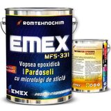 Pachet Vopsea Epoxidica Pardoseala cu Microfulgi ?Emex? - Alb - Bid. 20 Kg + Intaritor - Bid. 3